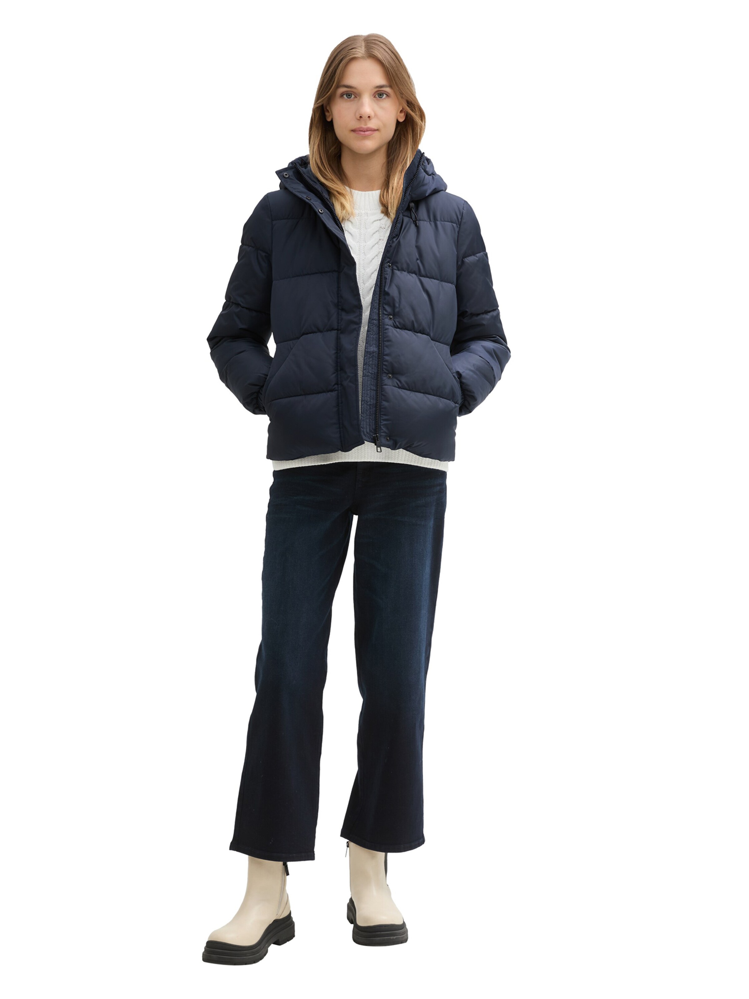 TOM TAILOR DENIM Zimska jakna | modra barva