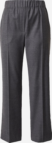 Weekend Max Mara Regular Trousers with creases 'CAMBRA' in Grey: front