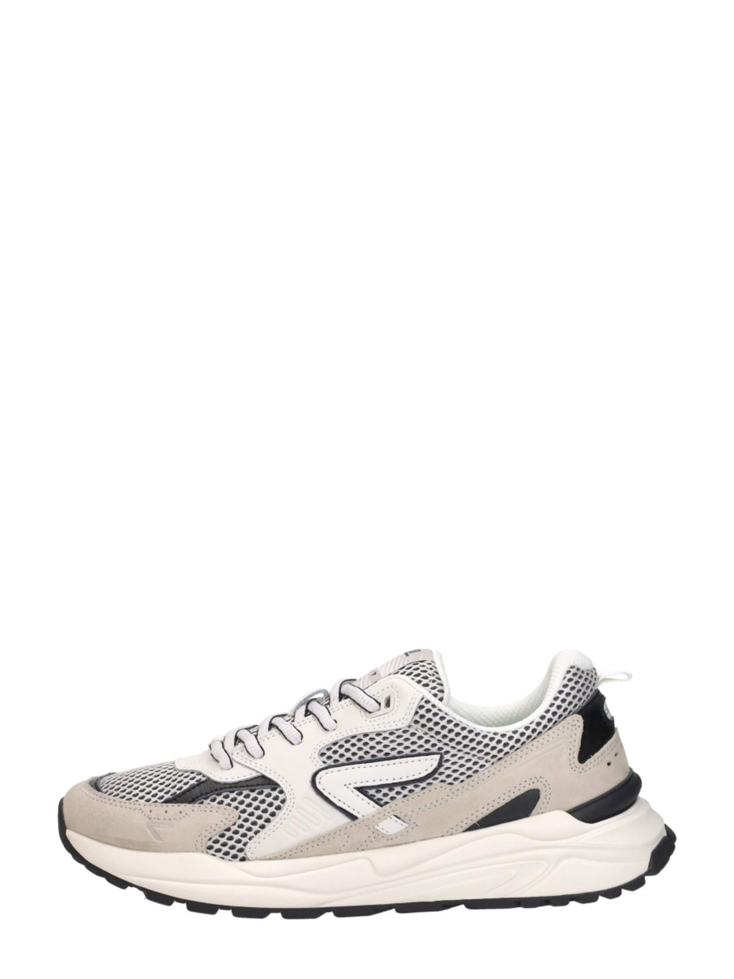 Baskets basses 'Grid S48' HUB en beige : devant