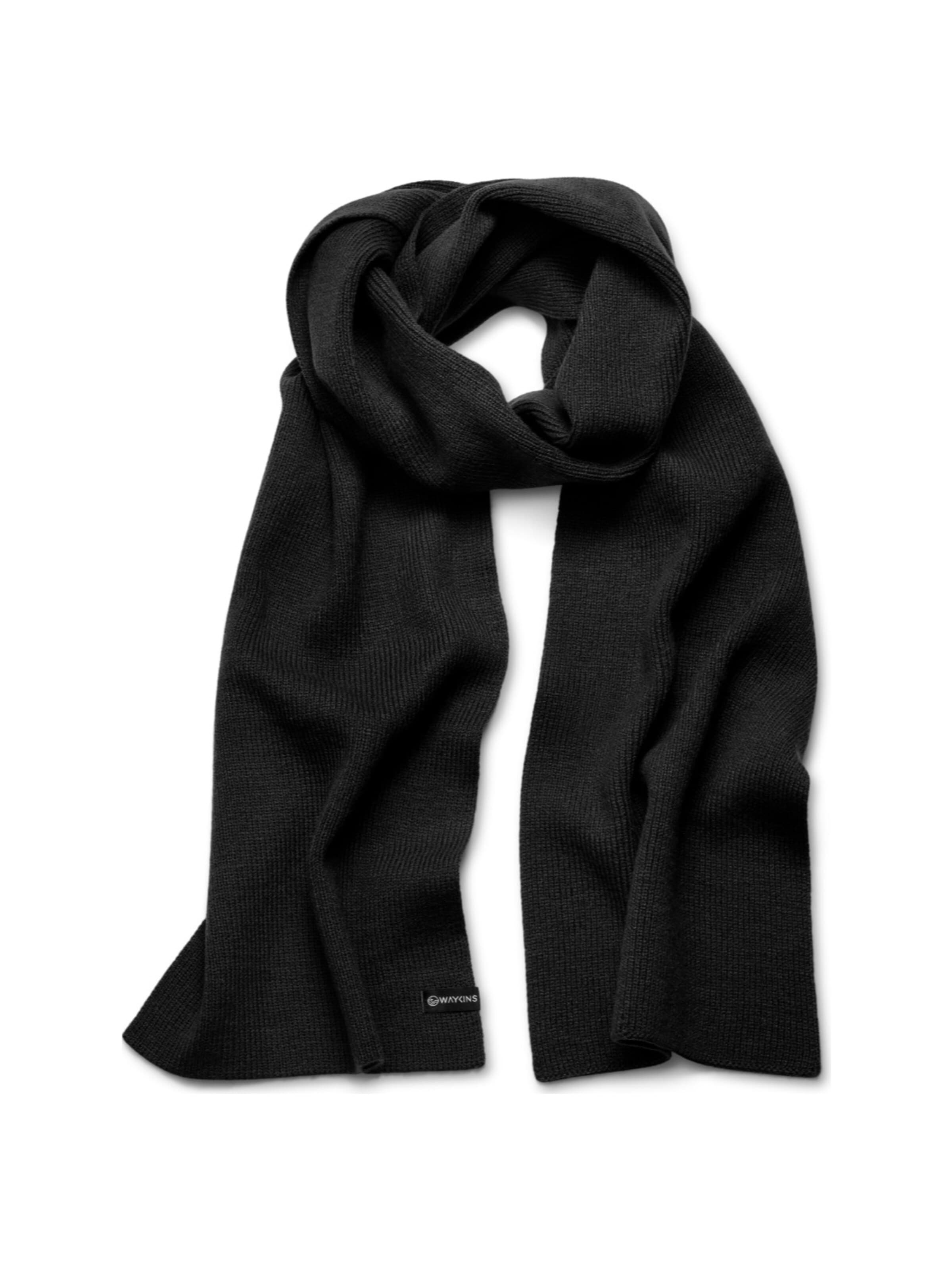 Waykins Scarf in Black: front