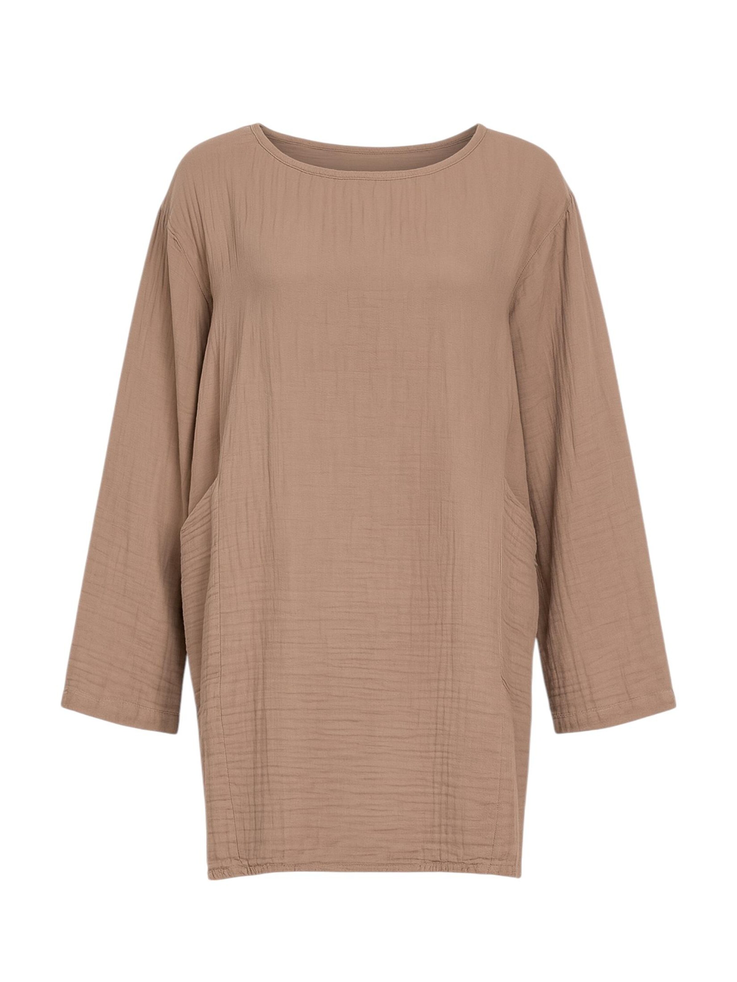 Chemisier 'NISA' WENOR en beige : devant