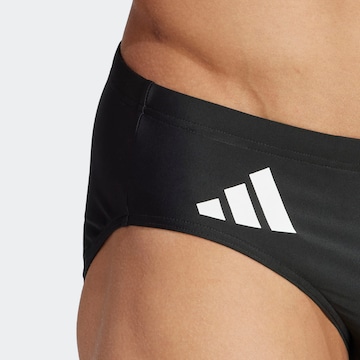 ADIDAS PERFORMANCE Athletic Swim Trunks in Black