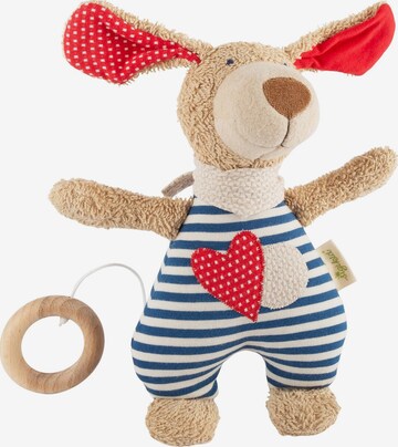 SIGIKID Kuscheltiere 'Spieluhr Natural Stripes Green' in Blau: Vorderseite