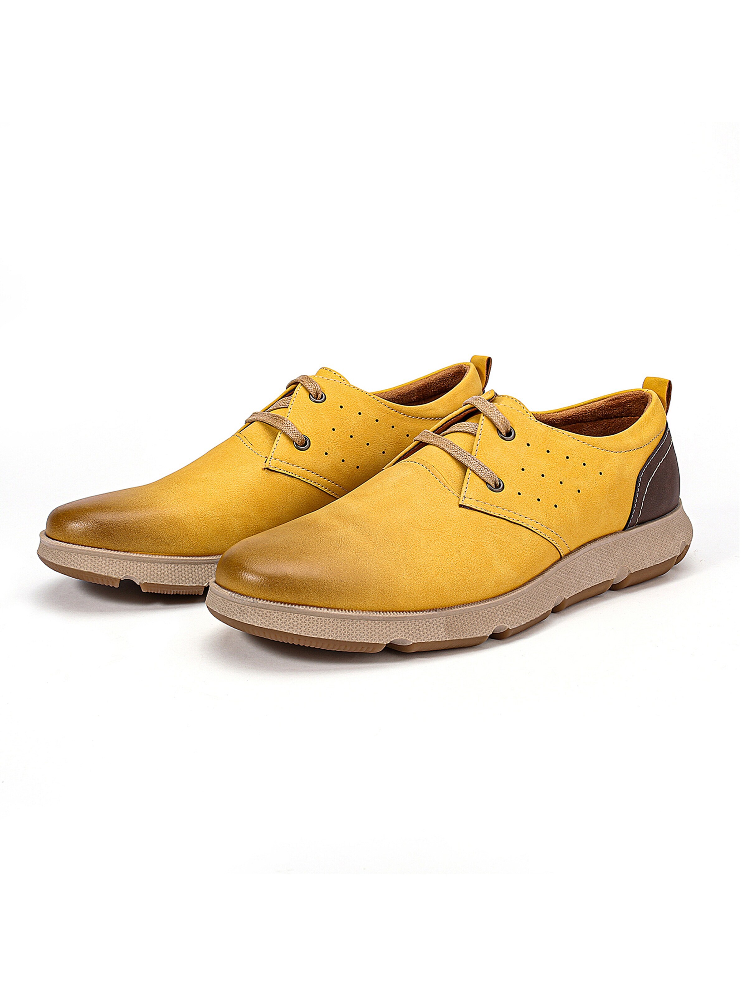 ALLTHEMEN Schnürschuh 'Flucht'‌‌ in Gelb
