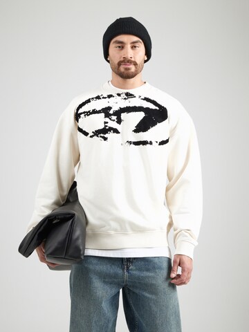DIESEL Sweatshirt in White: front