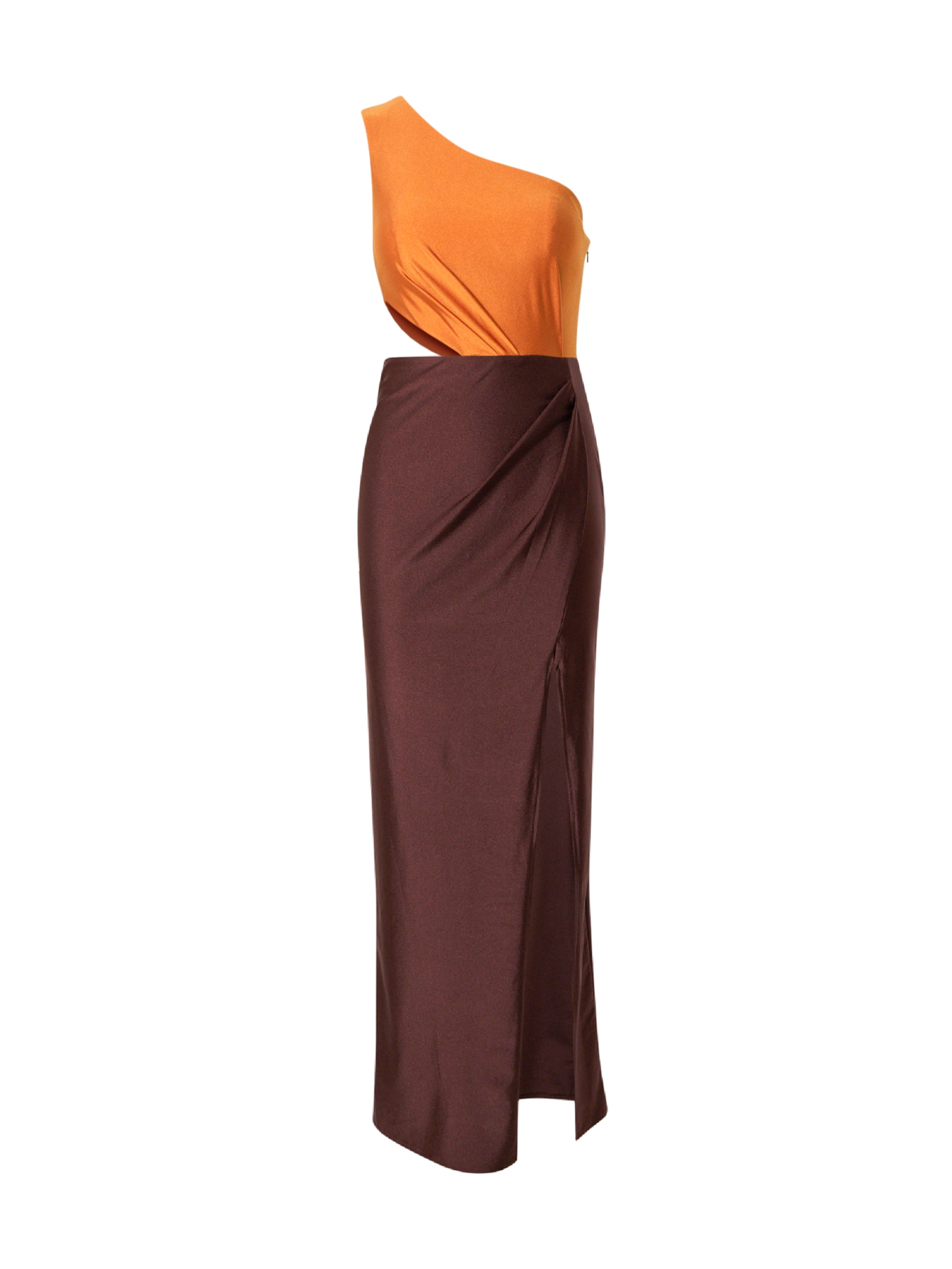 Unique Cocktail dress in Brown: front