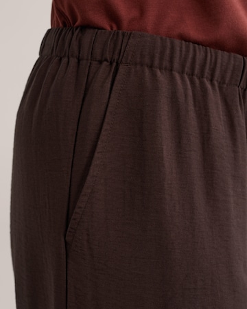 WE Fashion Свободный крой Штаны в Коричневый