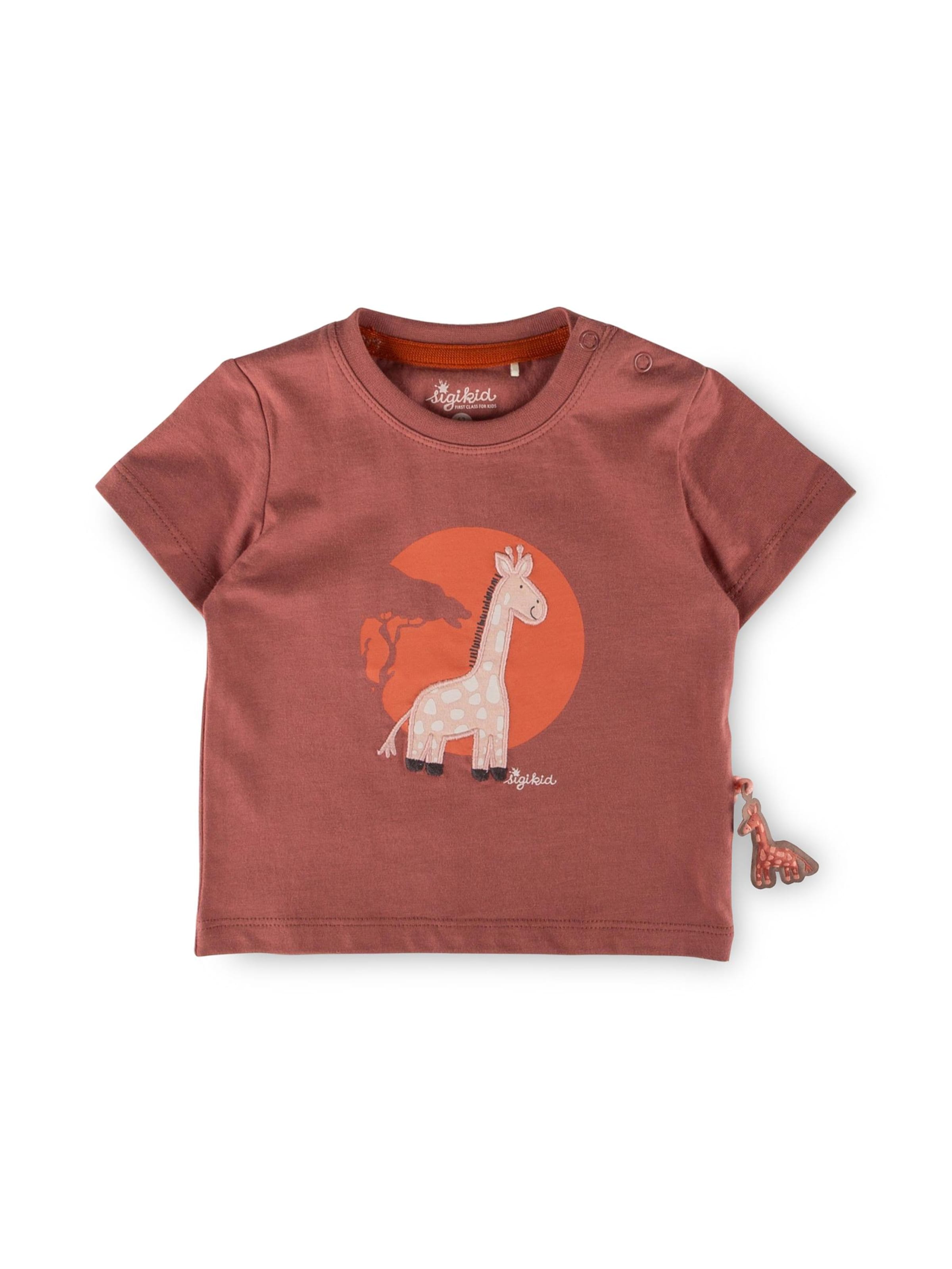 SIGIKID Shirt 'T-Shirt Savanne' in Pink: front
