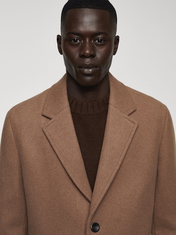 MANGO MAN Between-Seasons Coat 'Haki' in Brown