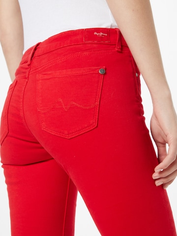 Pepe Jeans - Slimfit Calças de ganga 'SOHO' em vermelho