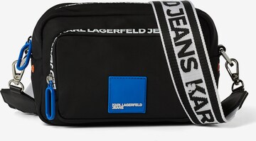 Borsa a tracolla di KARL LAGERFELD JEANS in nero: frontale