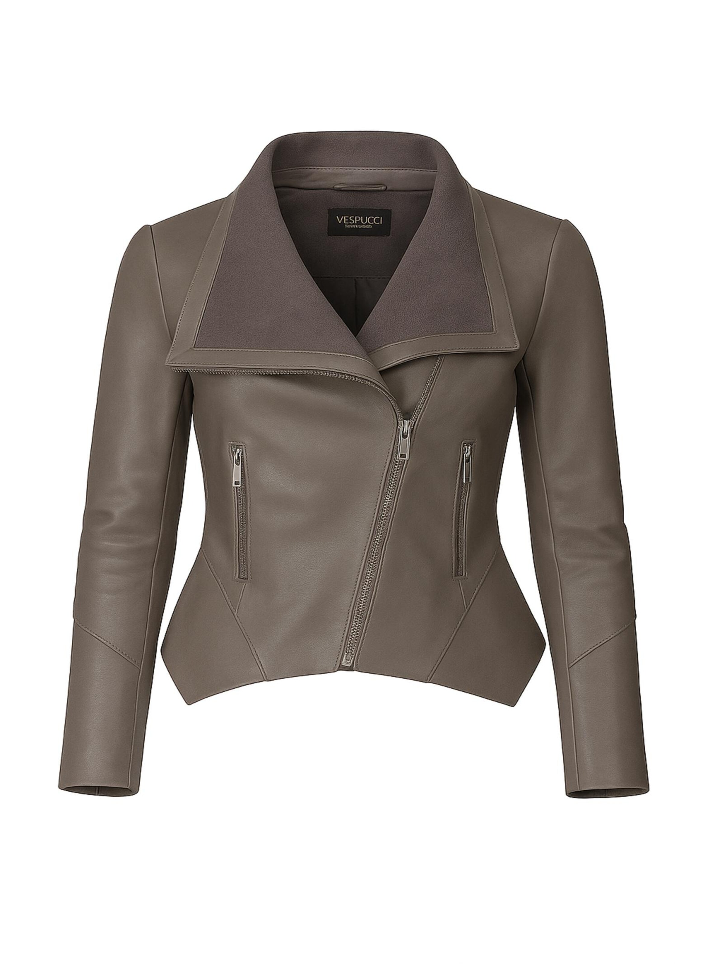 VESPUCCI BY VSP Winterjacke 'Ella' in Grau: Vorderseite