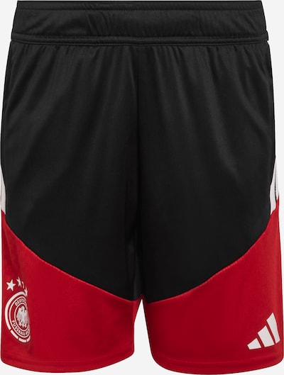 Sportinės kelnės 'Deutschland 26 Tiro' iš ADIDAS PERFORMANCE, spalva – raudona / juoda / balta, Prekių apžvalga