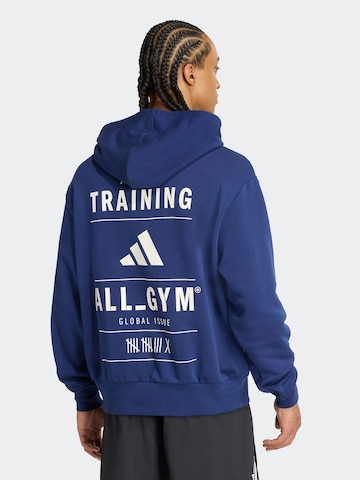 ADIDAS PERFORMANCE Sportovní mikina – modrá: přední strana
