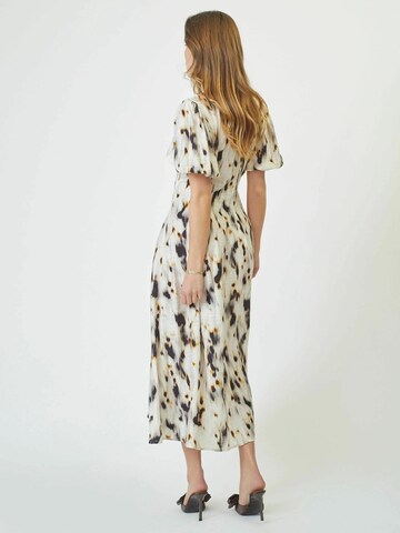 Robe ' Elisa' co'couture en blanc