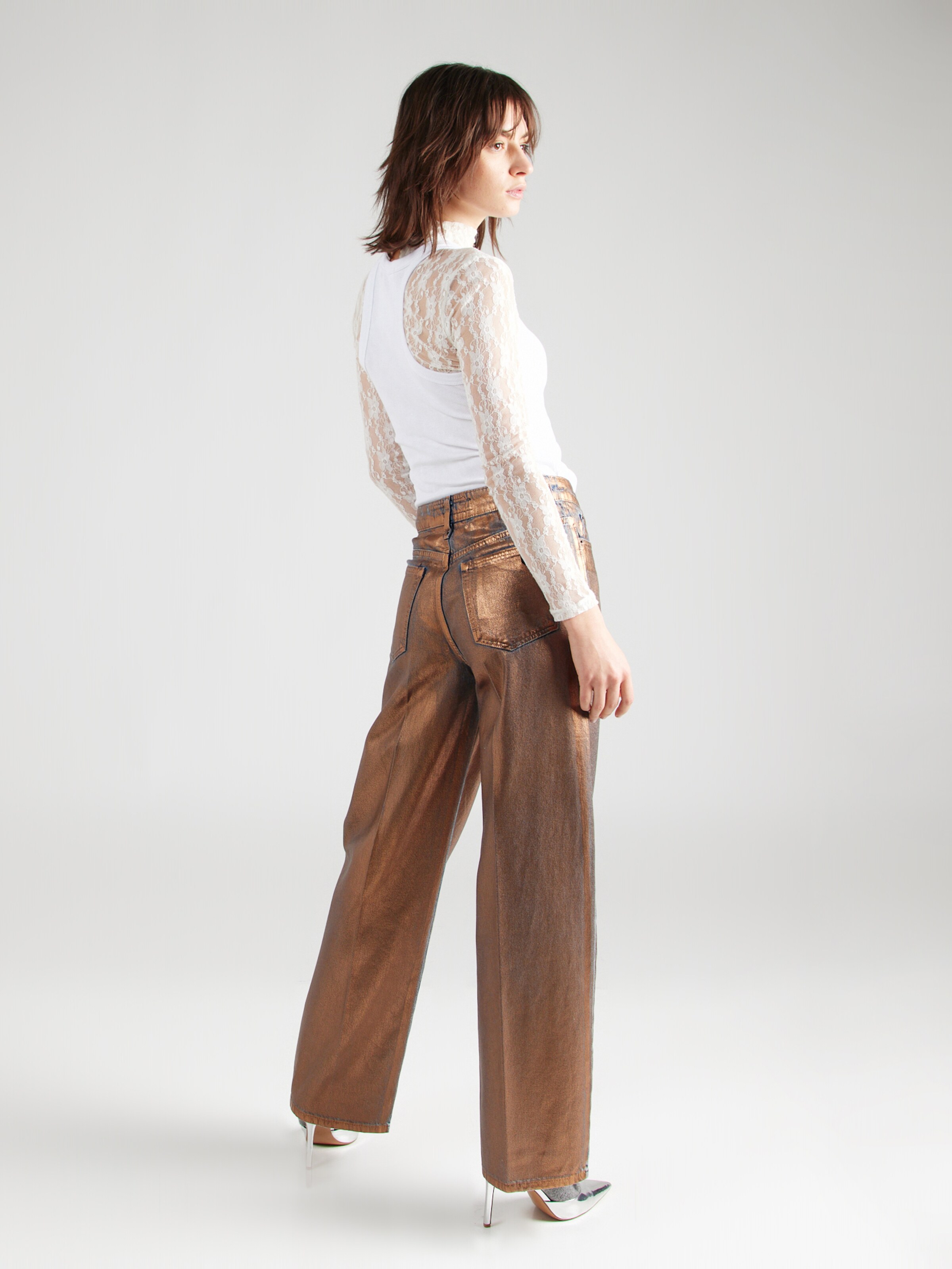 Jeans marroni hotsell