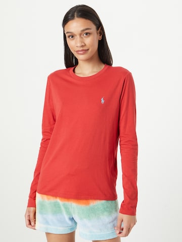 T-shirt Polo Ralph Lauren en rouge : devant