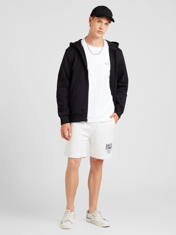 JACK & JONES Regularen Hlače | bela barva