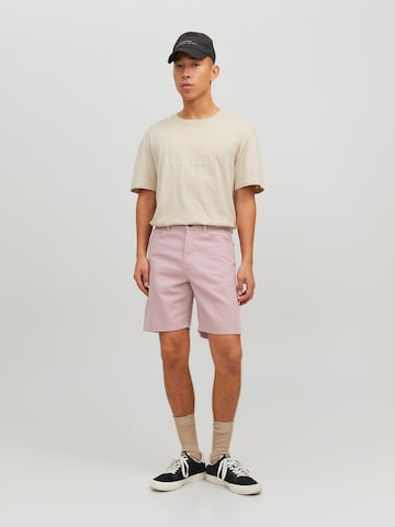 JACK & JONES Normální Džíny 'Chris' – pink