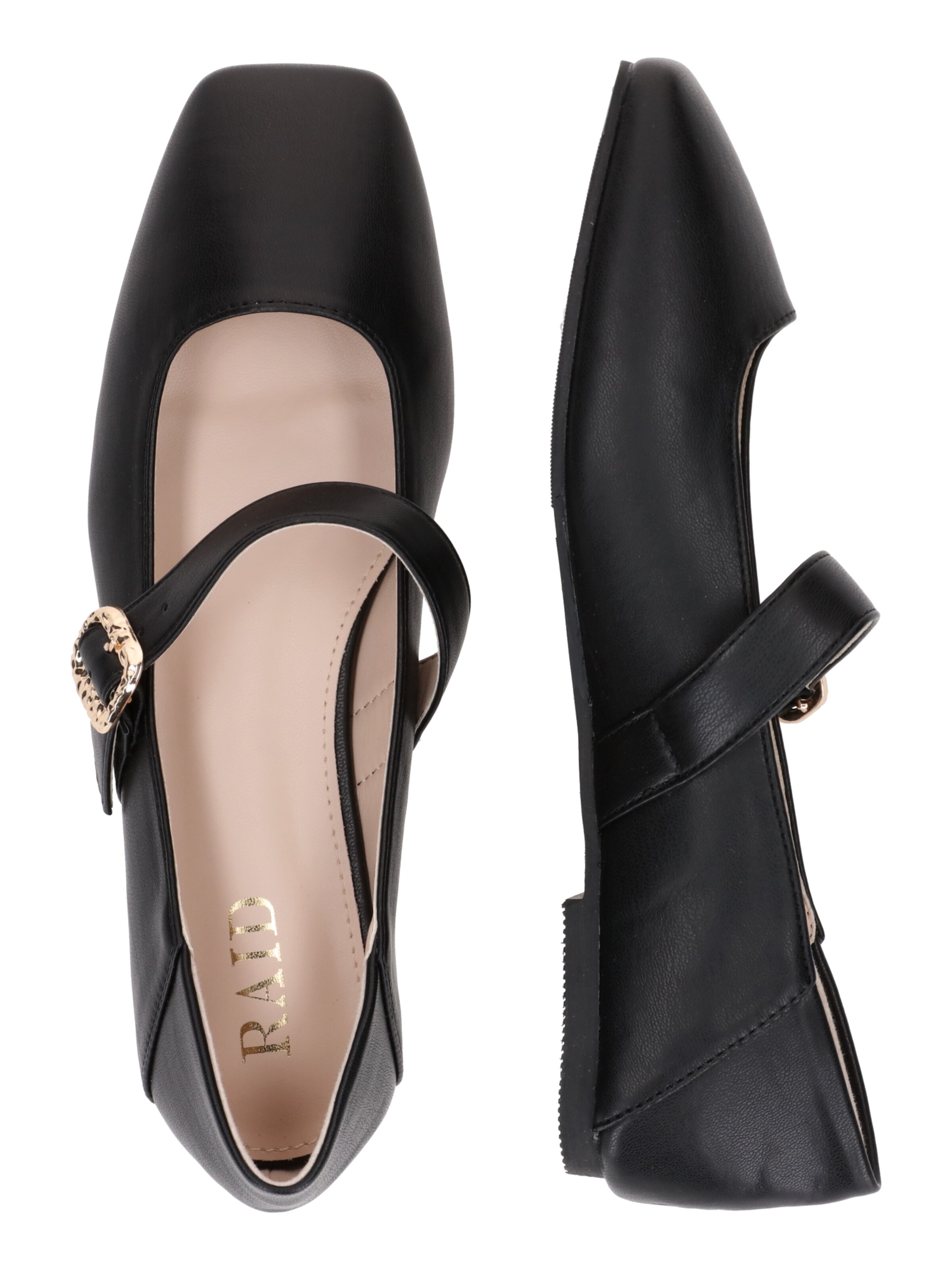 melns Raid Balerīnas ar siksniņu 'JENIES'