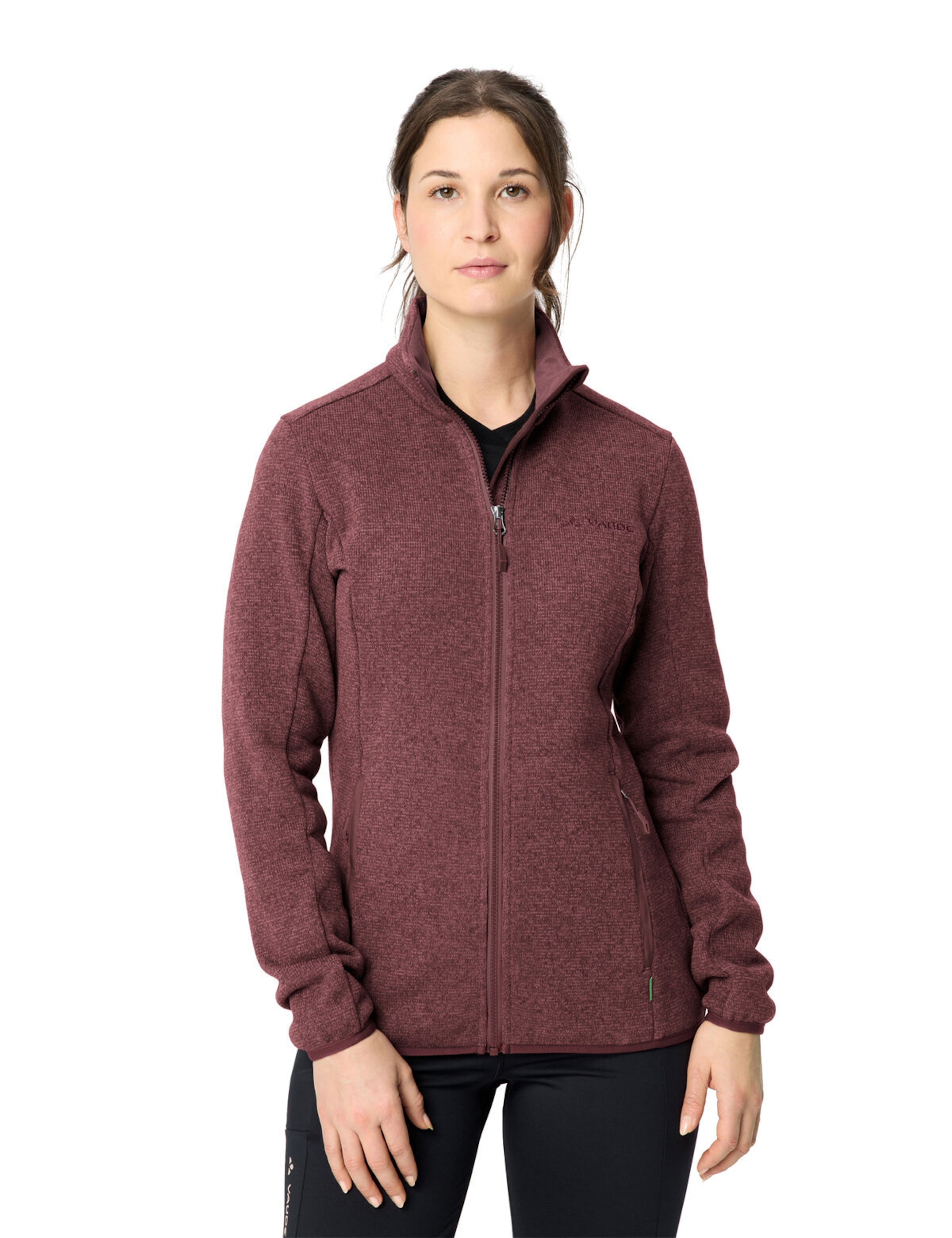VAUDE Athletic fleece jacket 'Rienza IV' in Red: front
