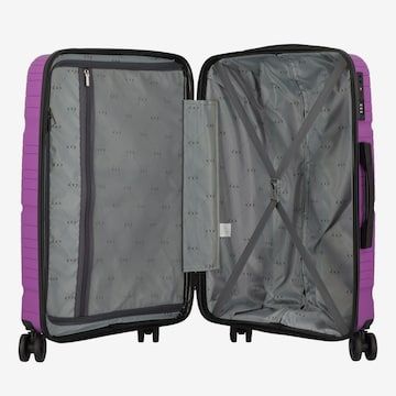 D&N Suitcase Set 'Travel Line 4300' in Purple