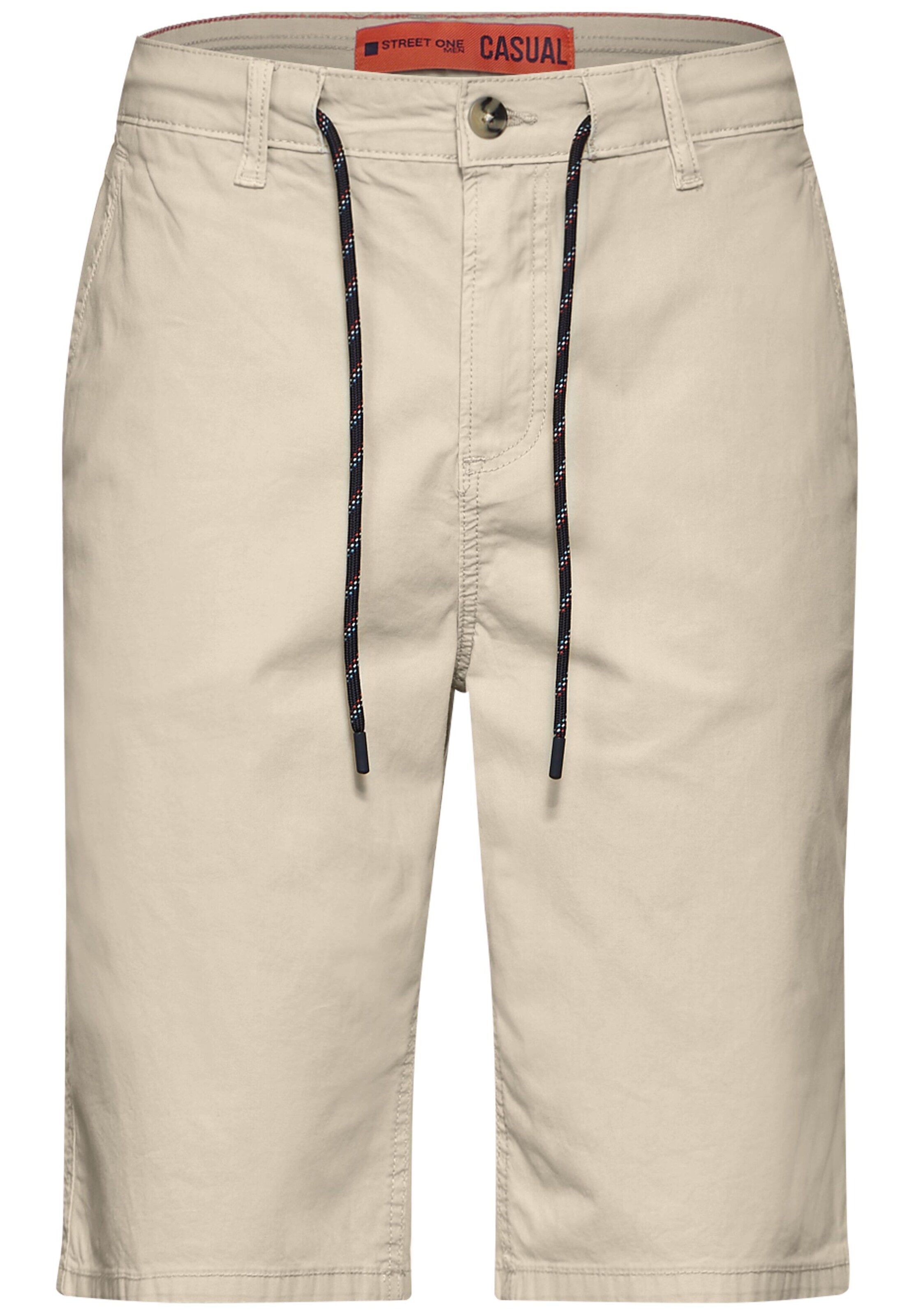 Street One MEN Regular Chino Pants in Beige: front