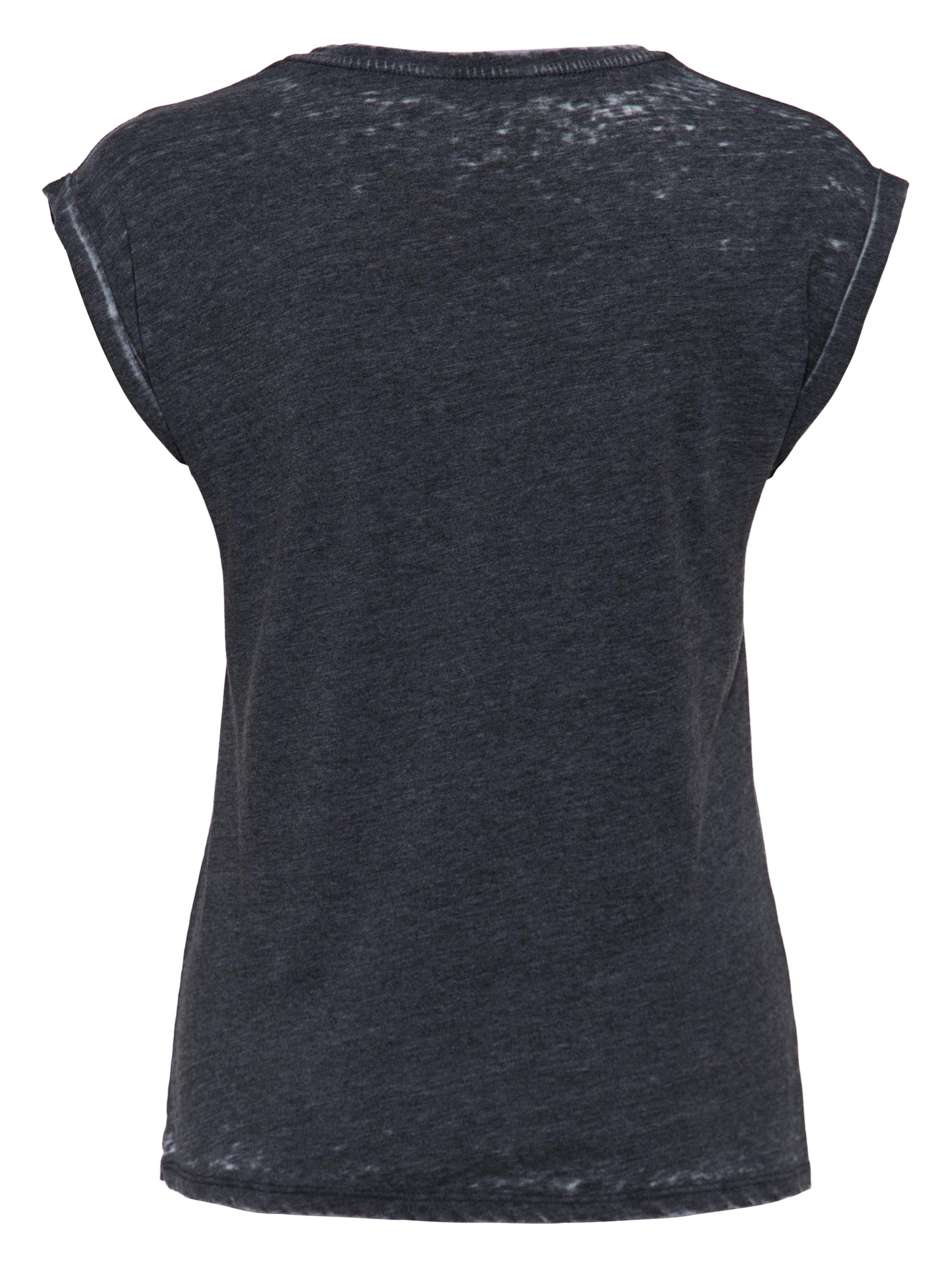 Queen Kerosin Shirt 'Live Fast' in Grey