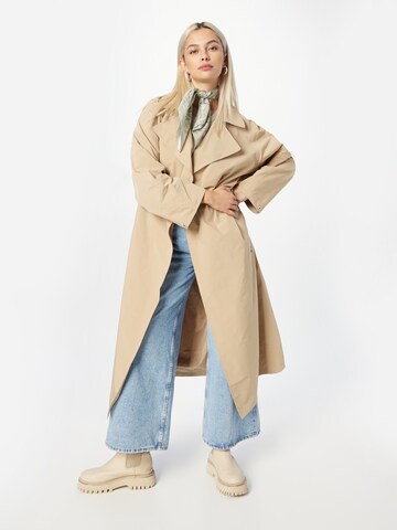 Calvin Klein Jeans Between-Seasons Coat in Beige