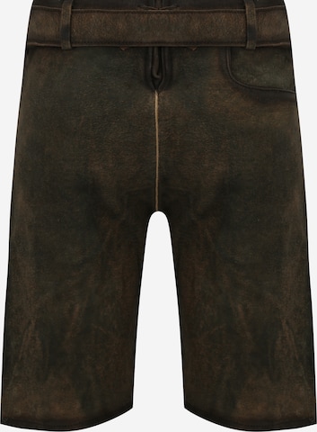 Krüger Buam Regular Traditional Pants 'Paolo' in Brown