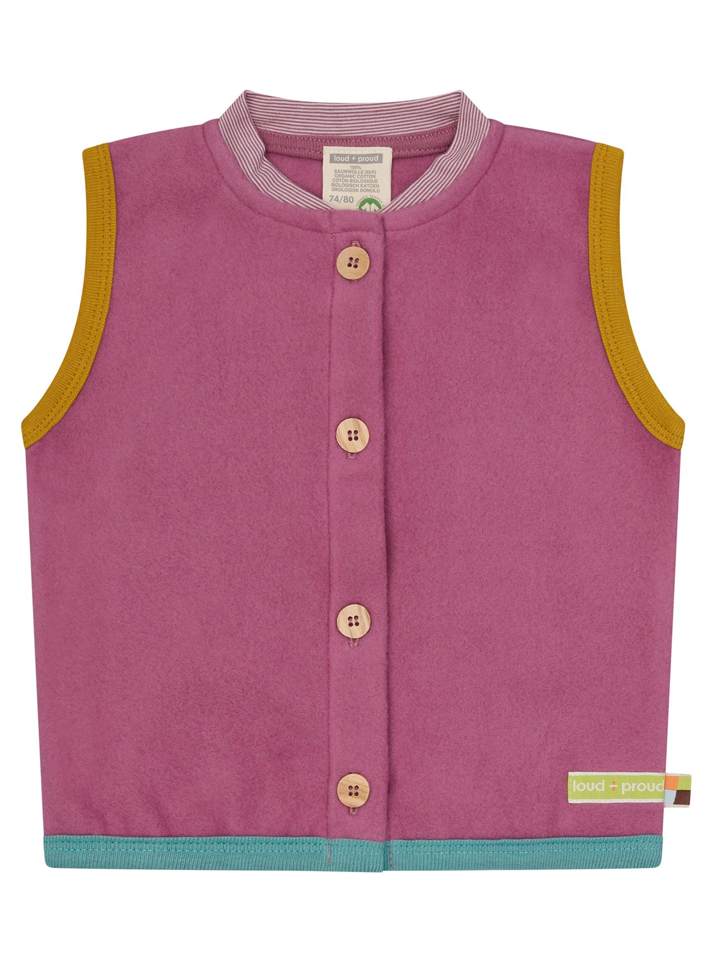 loud + proud Fleecejacke‌‌‌‌‌‌‌‌ in Lila: Vorderseite