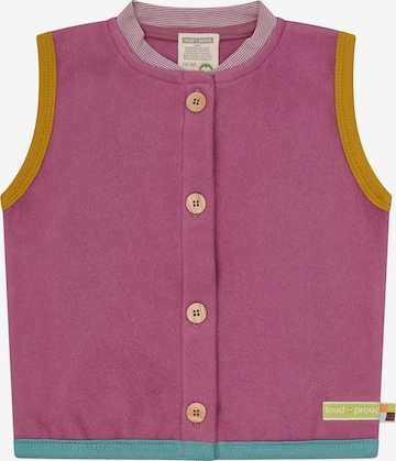 loud + proud Fleece Jacket in Purple: front