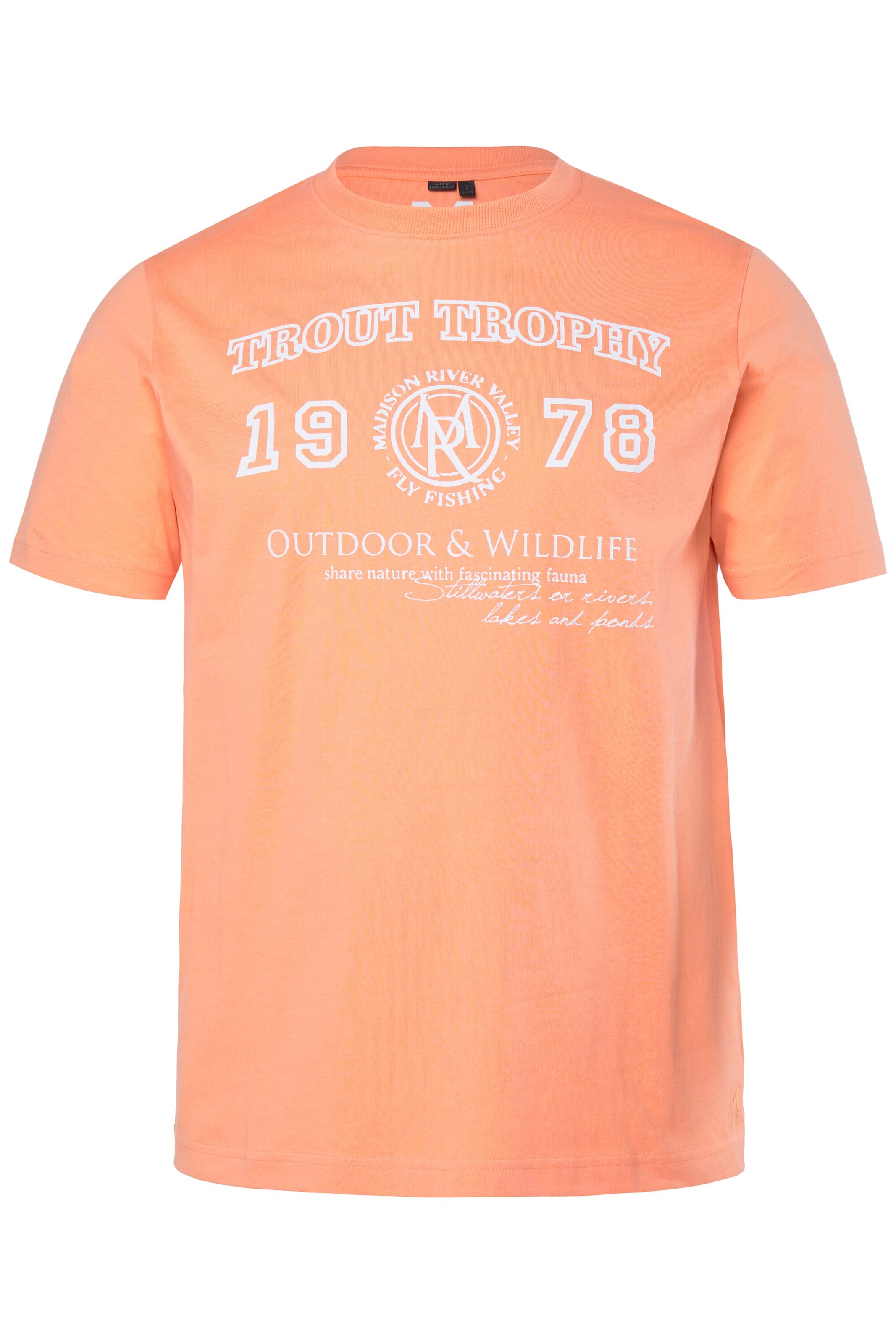 Men Plus Shirt in Orange: front