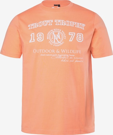 Men Plus Shirt in Orange: front