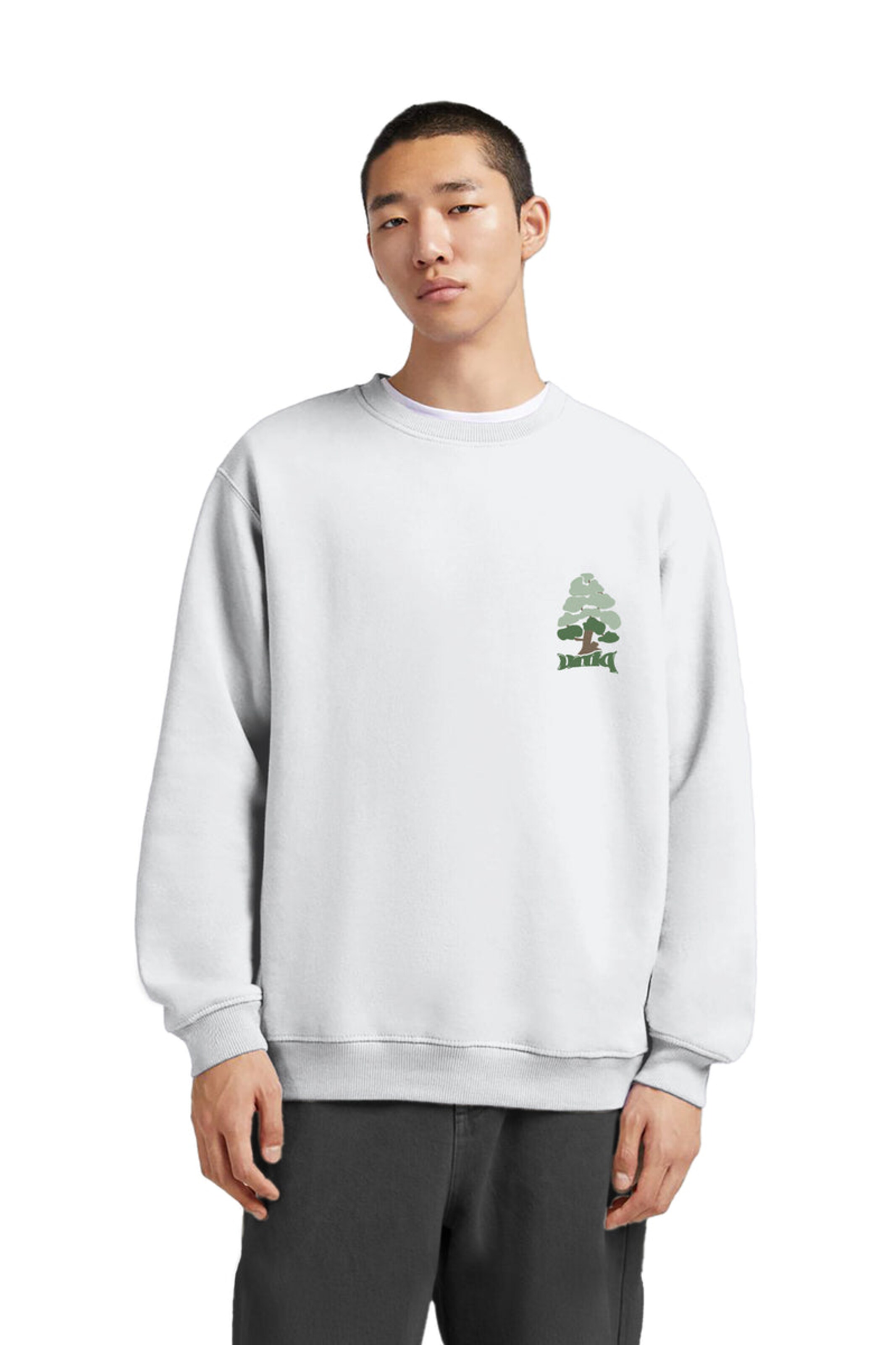 UNIQVIBE Sweatshirt in White: front