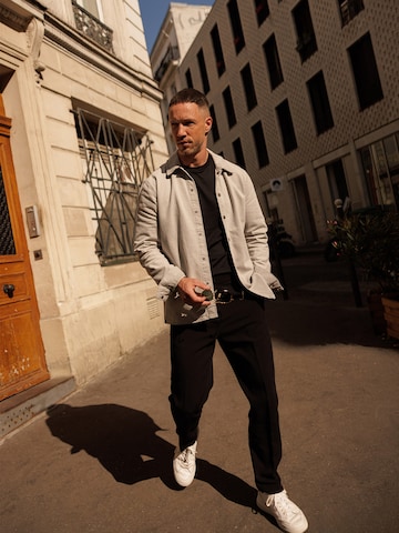 DAN FOX APPAREL Regular fit Πουκάμισο 'Jason' σε γκρι