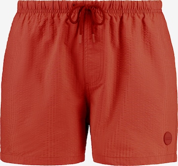 Shorts de bain 'Seersucker' Shiwi en rouge : devant