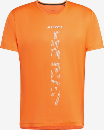 ADIDAS TERREX Функциональная футболка 'Agravic' в Оранжевый: спереди