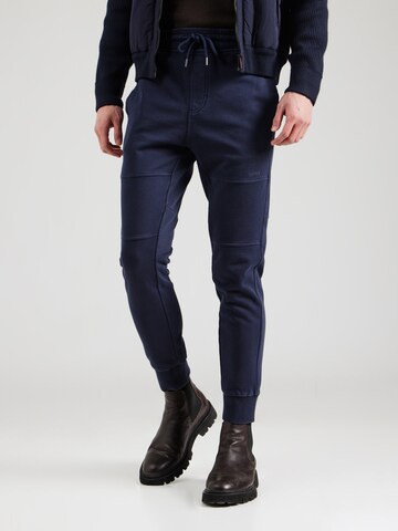 Tapered Pantaloni di BOSS in blu: frontale