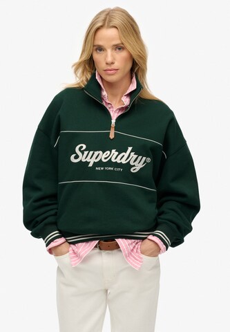 Sweat-shirt 'Country Club' Superdry en vert : devant