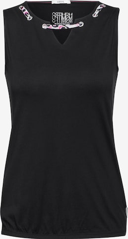 CECIL Top in Black: front