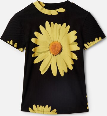 Desigual - Camiseta en negro: frente