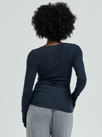 Seamless Basic Shirt 'Granddad' in Zwart