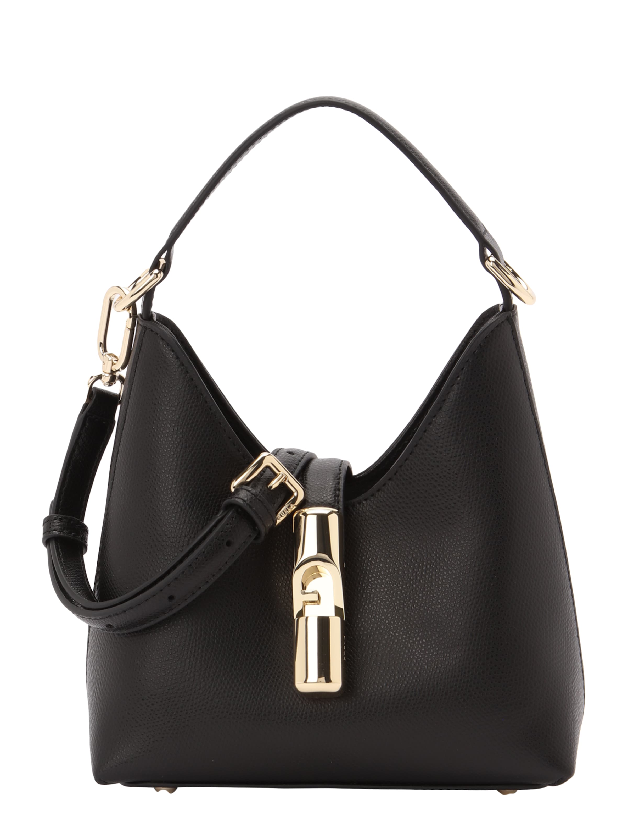 FURLA - Bolso de mano 'Iride' en negro: frente
