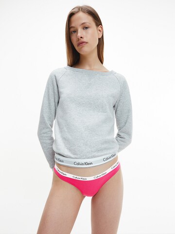 Calvin Klein Underwear Regular Thong in Grey