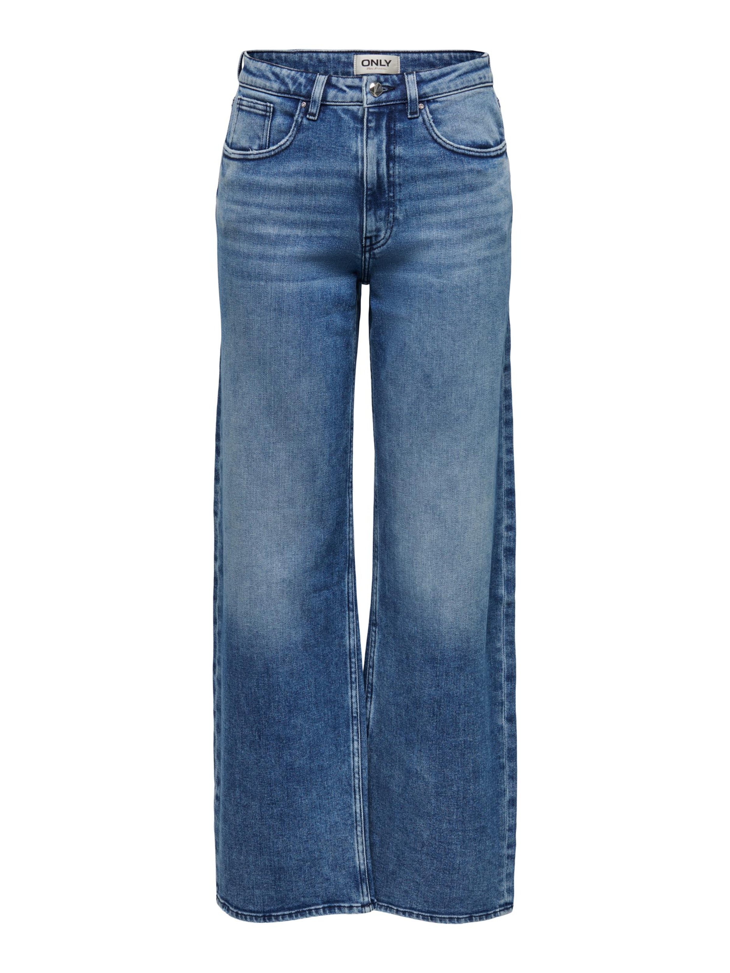 Wide leg Jeans 'Juicy' de la ONLY pe albastru: față