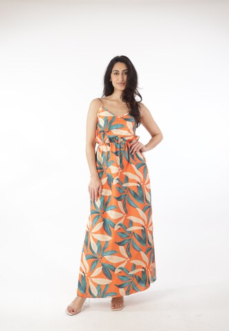 Elara Kjole i orange