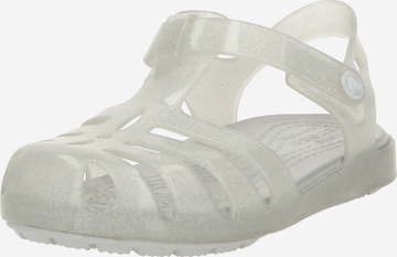 Chaussures ouvertes 'Isabella' Crocs en argent : devant