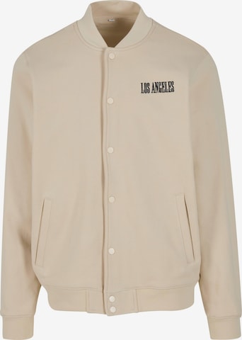 Veste mi-saison 'Los Angeles EMB' Mister Tee en beige : devant