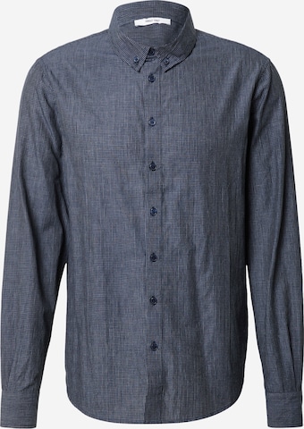 ABOUT YOU Regular fit Button Up Shirt 'Malte' in Blue: front